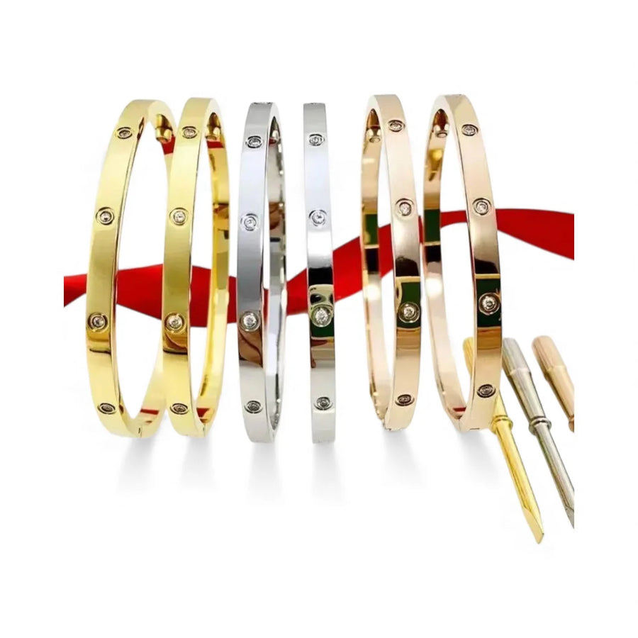 Love Braclet W/ Stones (slim)